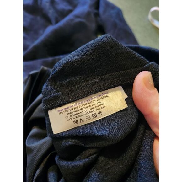 MM  Lafleur Etsuko brushed jacquard  blue/black dress sz 0 - Picture 5 of 5